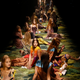 Models wear creations for Dries van Noten's Spring/Summer 2015 ready-to-wear fashion collection presented in Paris, France, Wednesday, Sept. 24, 2014. (AP Photo/Jacques Brinon)